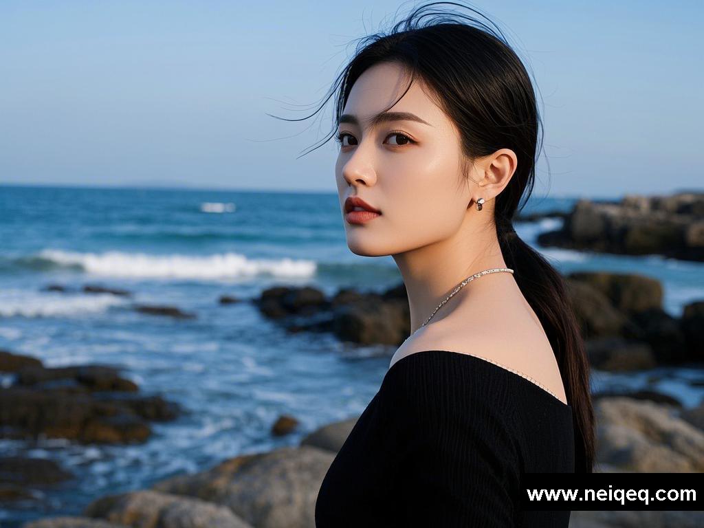 海滨邂逅：爱与美的交织