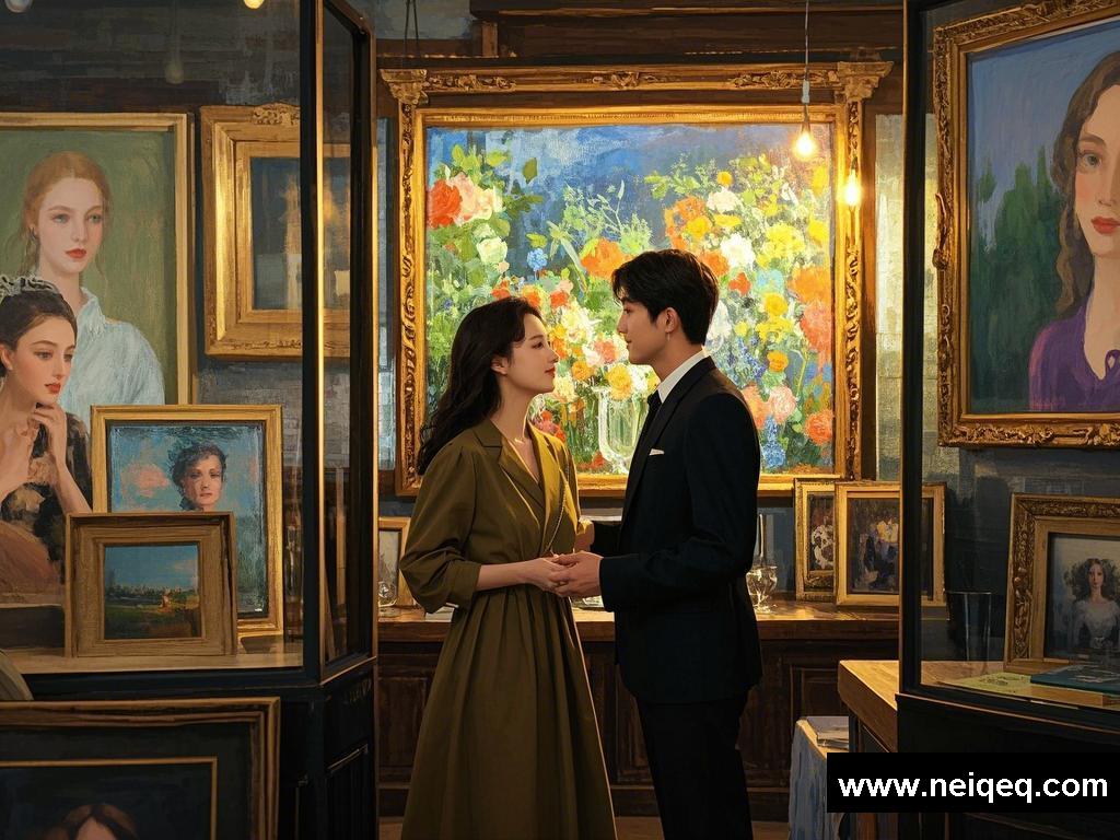艺术邂逅：画中情韵与心动瞬间