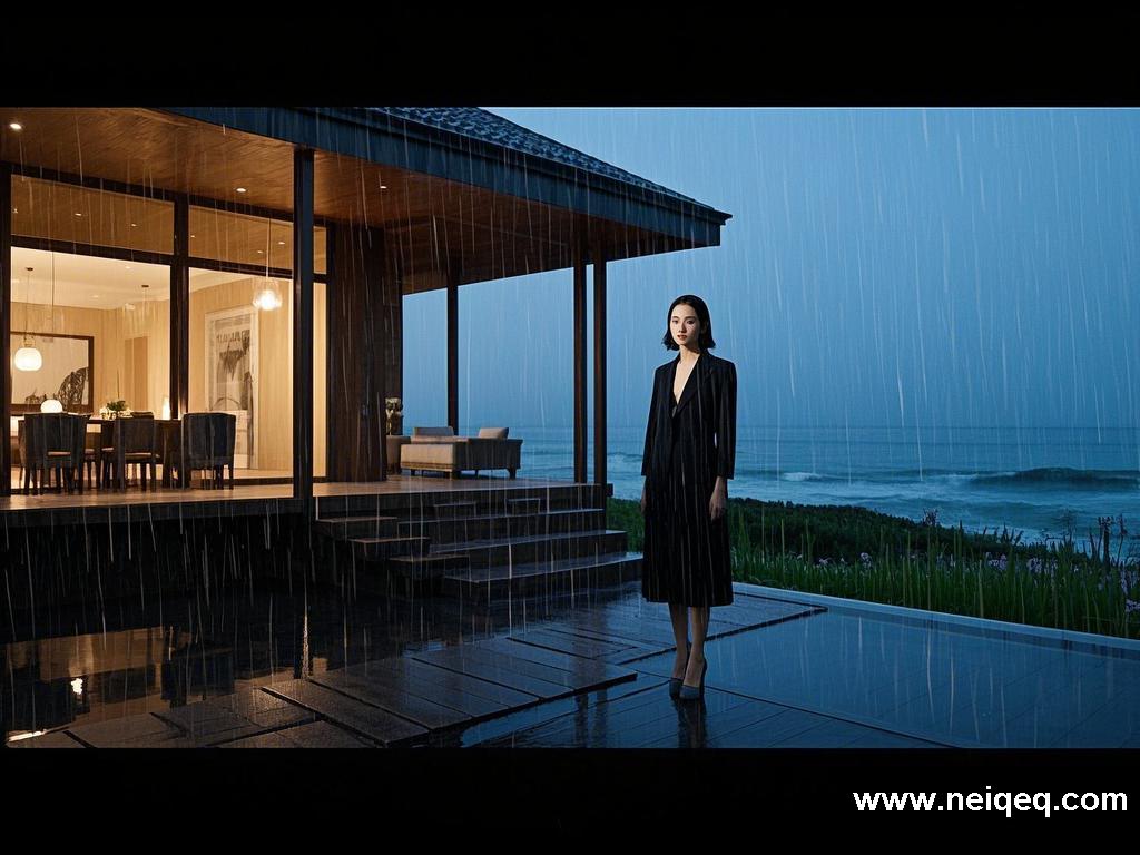 雨幕下室内设计的浪漫焦点