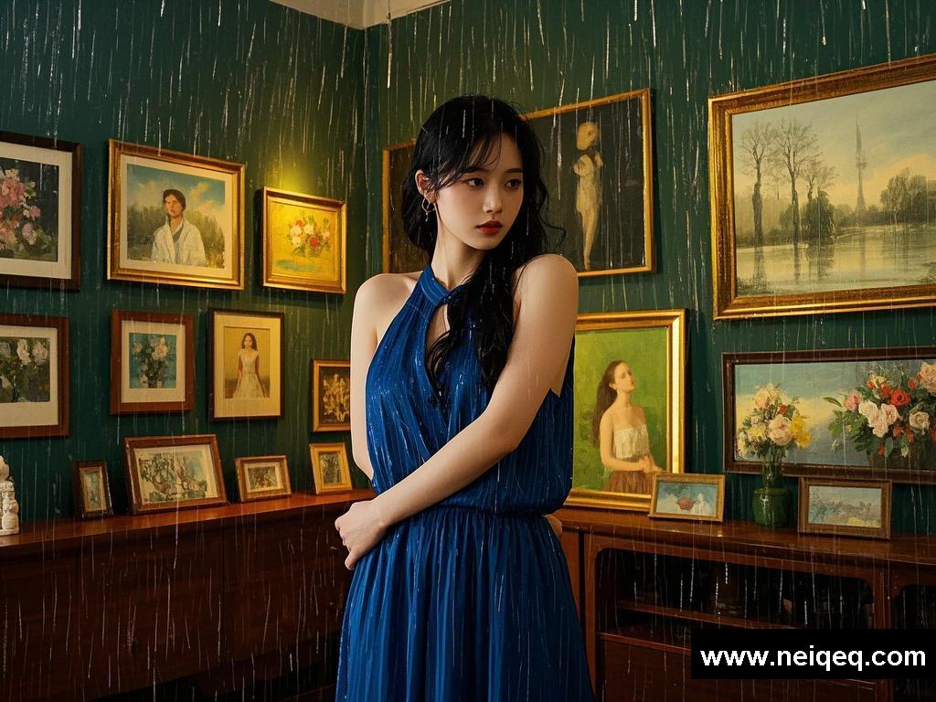 雨幕下交织的浪漫遐想