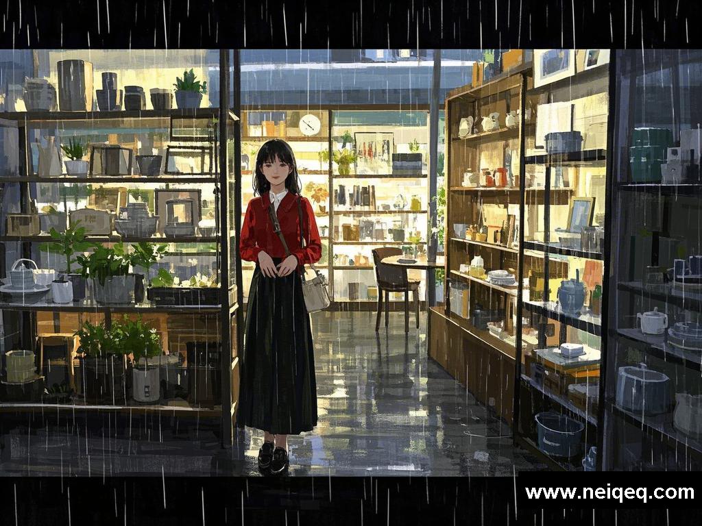 《雨景中的别样邂逅》
