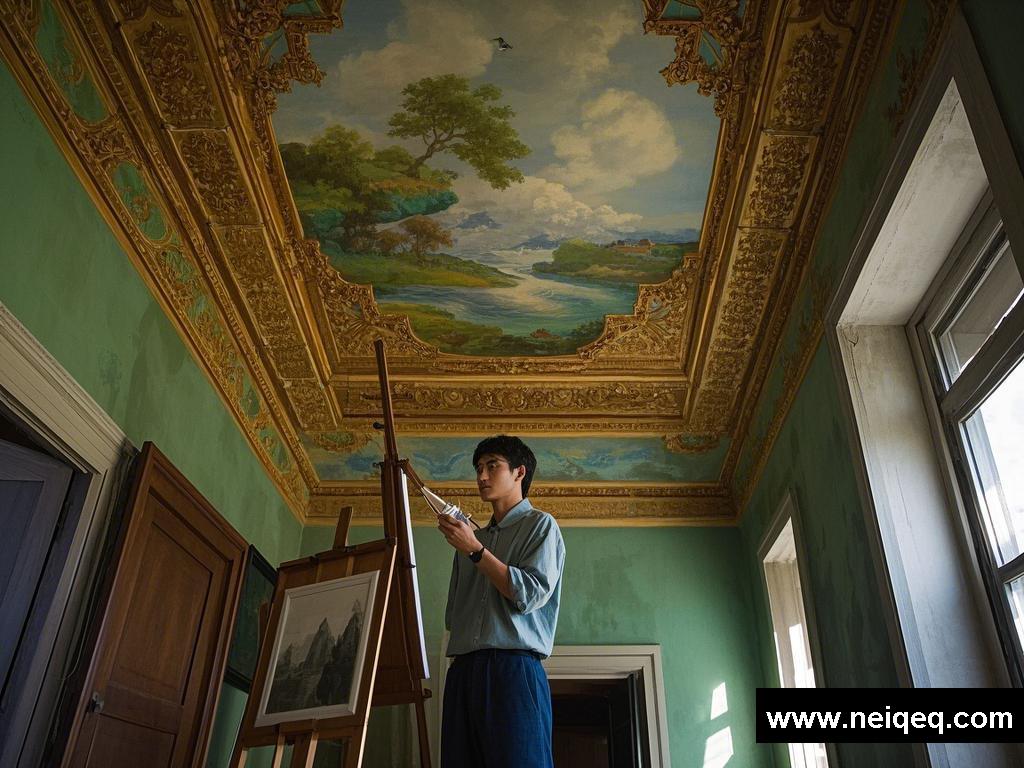 天花板上的别样画卷