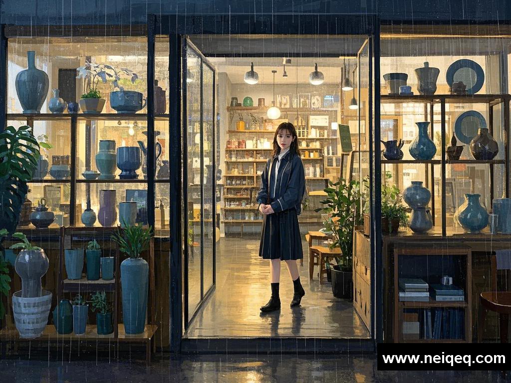 《雨景中的别样邂逅》
