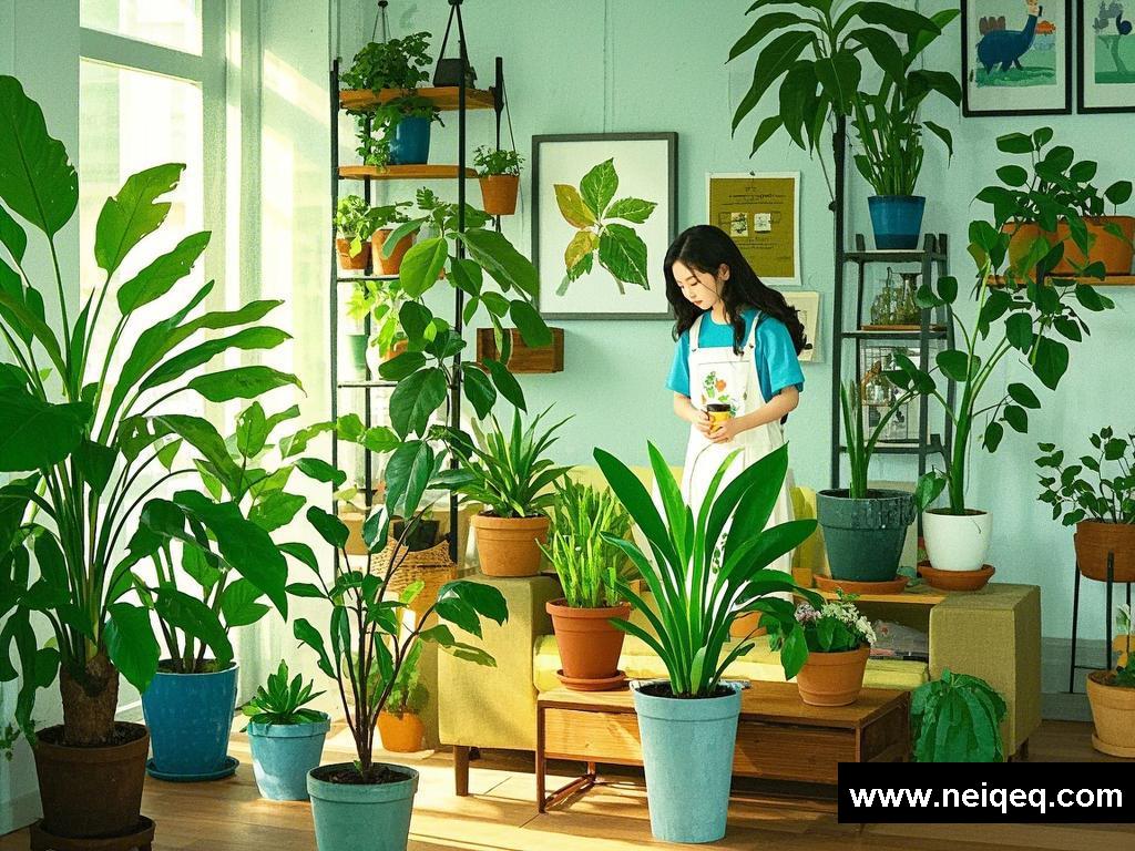 花草绿植间的情感与成长