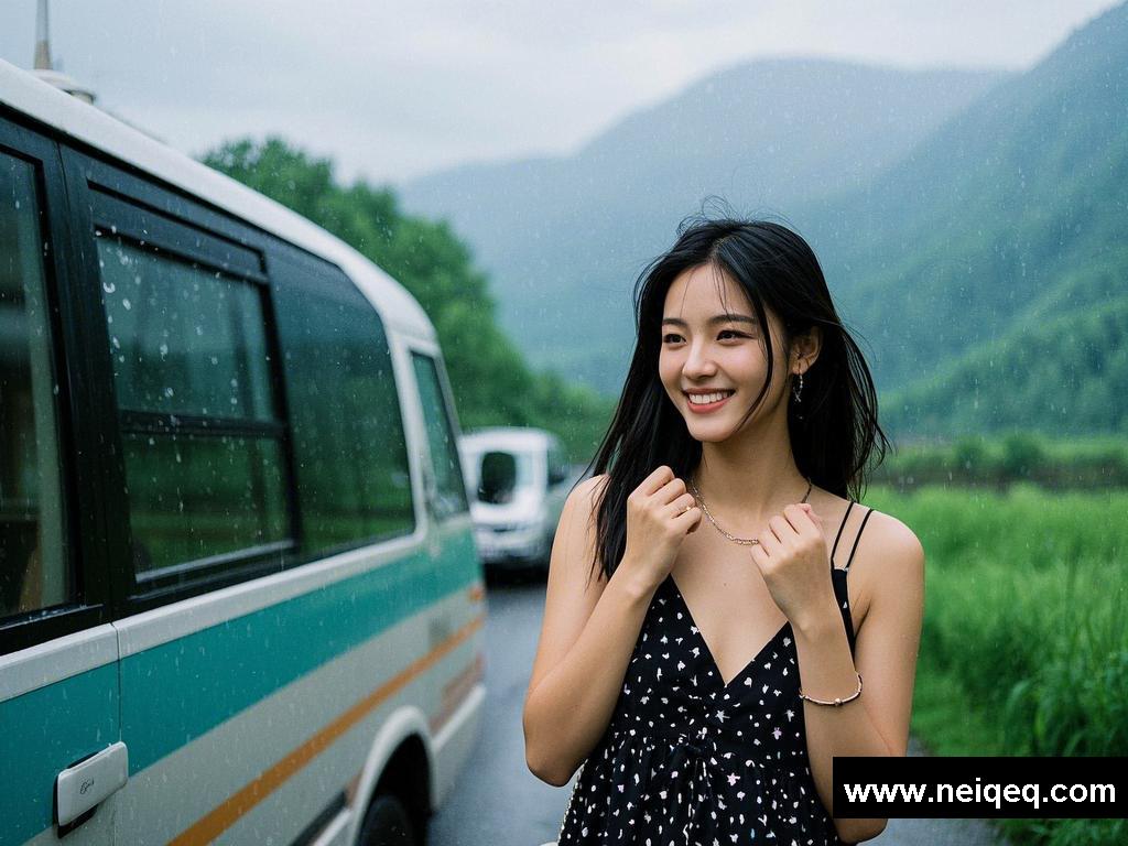 雨中旅途的心动邂逅