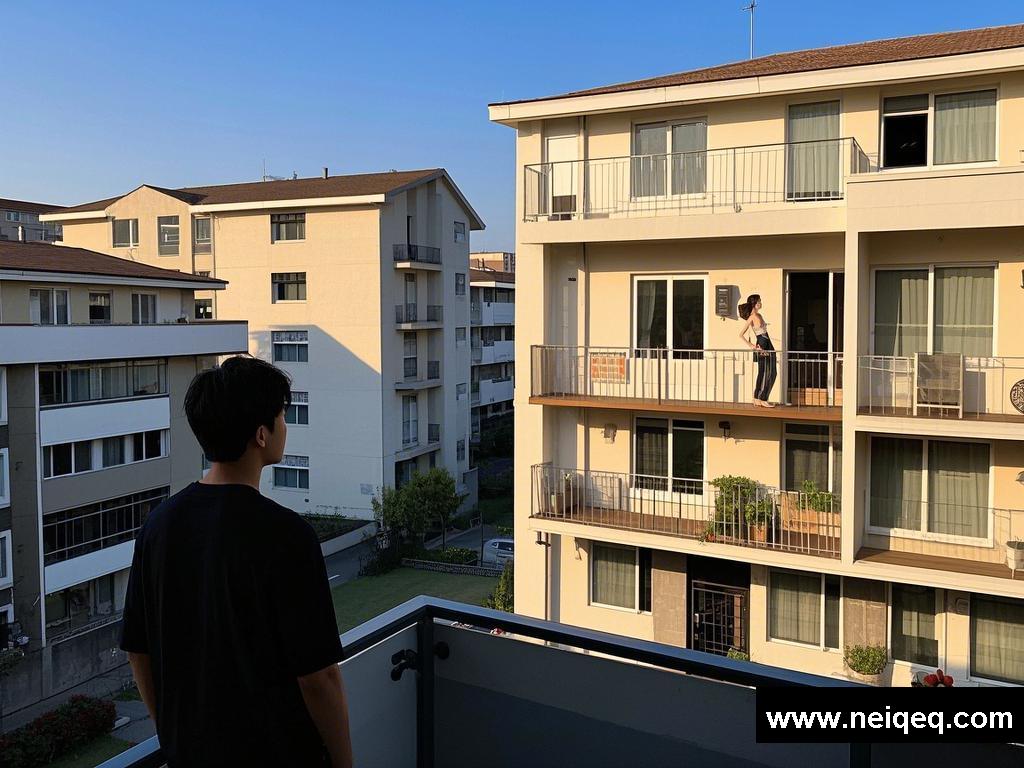 阳台邂逅：日光下的心动