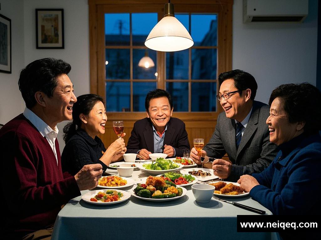 餐桌旁的欢乐时光：光影中的搞怪与笑话